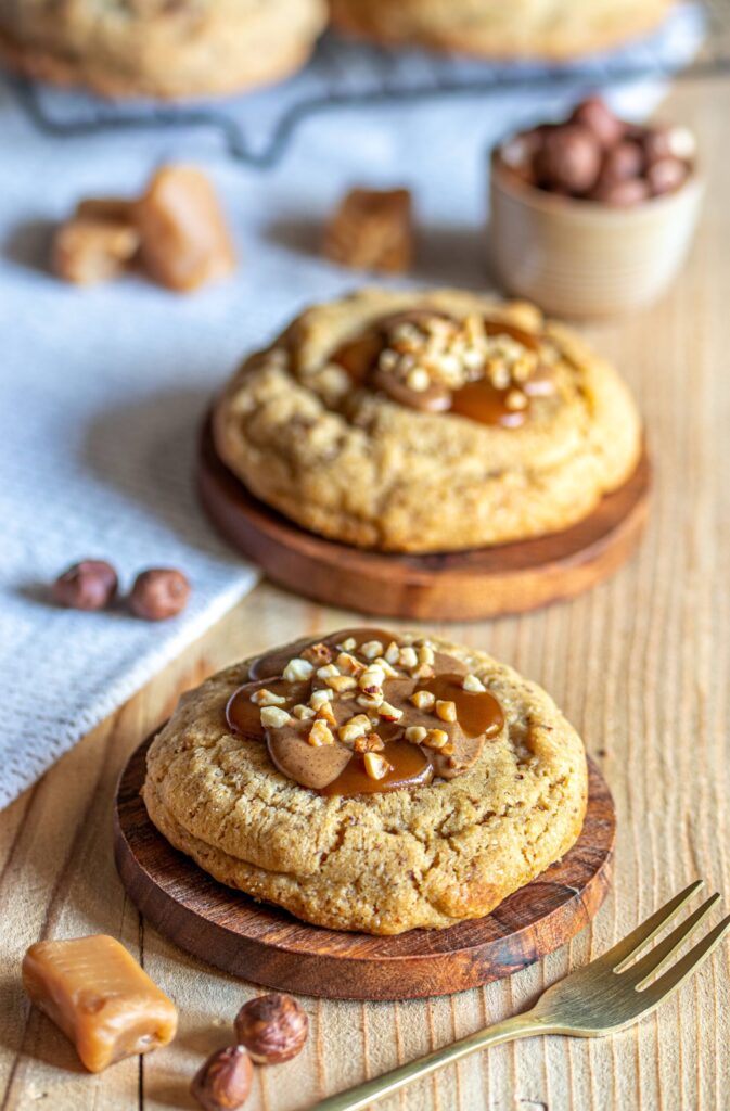 Photo ambiance - cookie praliné caramel