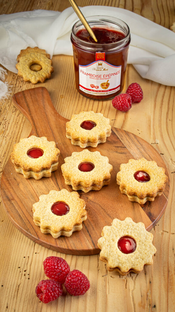 Création de recette - biscuit framboise