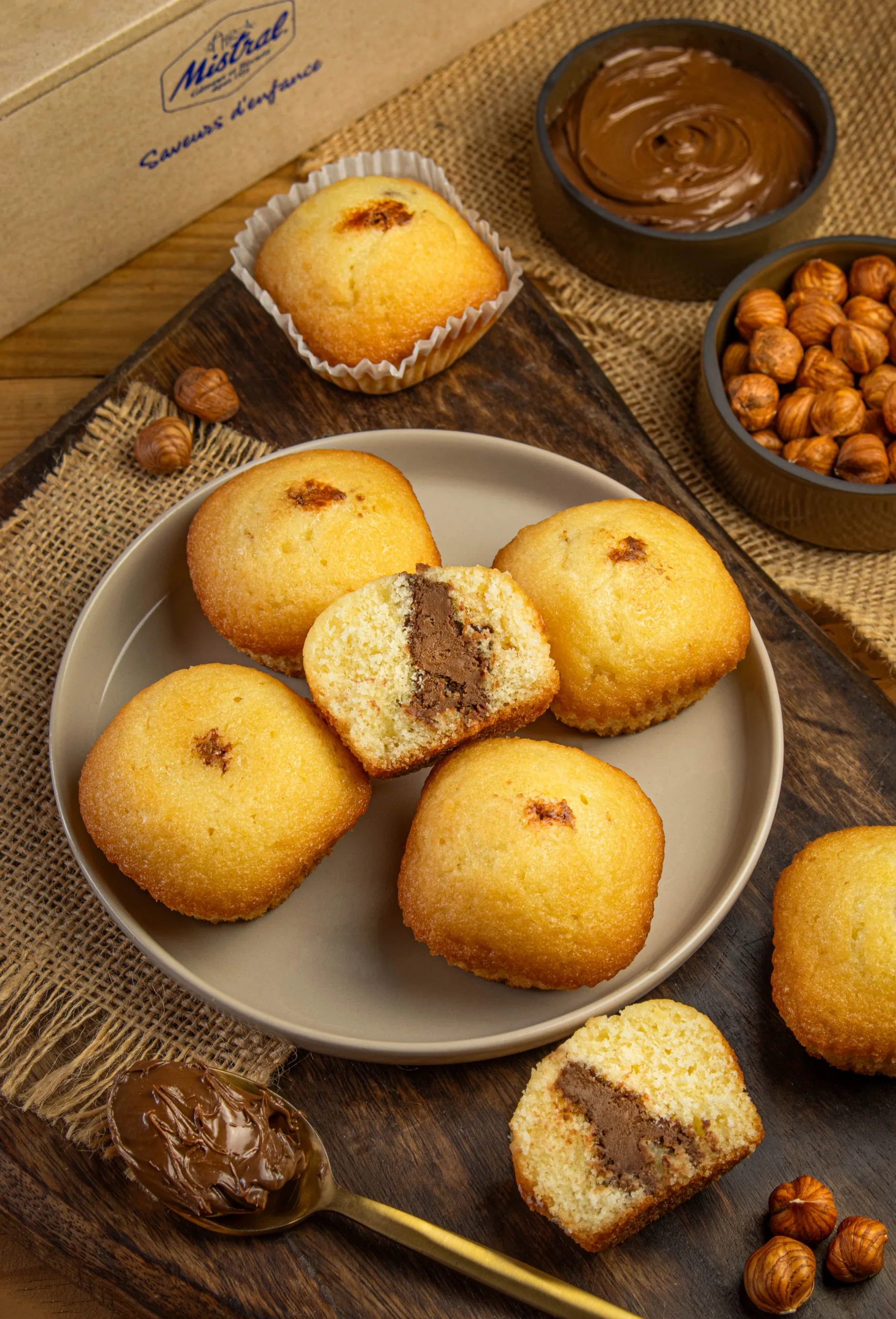photo et vidéo culinaire - margotines chocolat noisette
